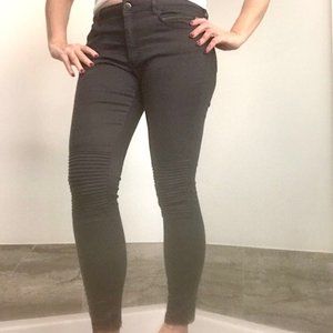 Zara D1975 Denim, US8, Black, Stretchy skinny leg